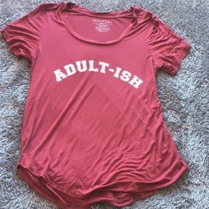 Maroon “adultish” shirt